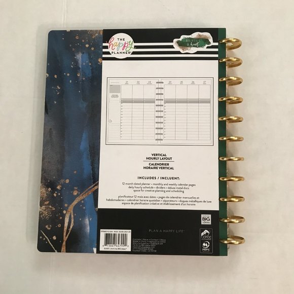 Happy Planner Big - It's a Perfect Day to Start Vertical Hourly 2022 - Picture 13 of 16